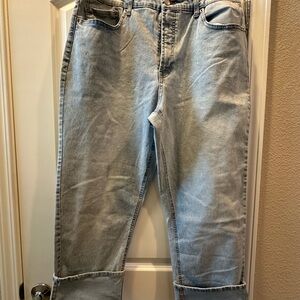 NWOT Frye Light Wash Wide Leg Jeans